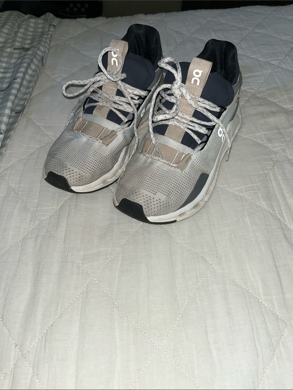 On Running Women's Cloudnova Sneakers in Beige and Black